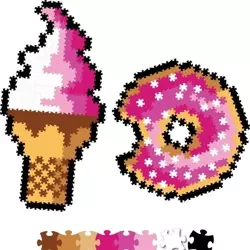 Puzzelki Pixelki Jixelz 700 elem. - słodkości - Fat Brain Toy Co