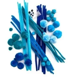 Zestaw kreatywny startowy niebieski 80szt - Dalprint dpCraft
