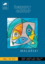 Blok malarski A4/10K 200g Happy Color - GDD