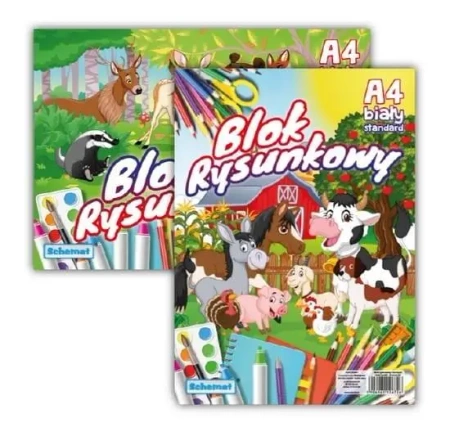 Blok rysunkowy A4/20K 80g biały (10szt) - Schemat