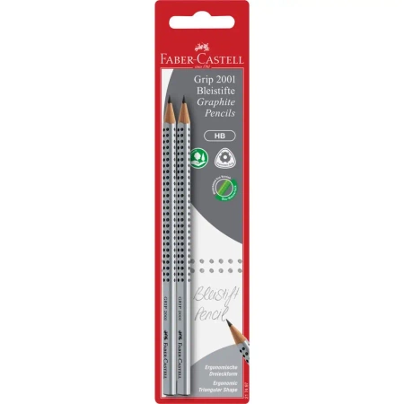 Ołówek Faber-Castell Grip 2001 HB 2 sztuki blister