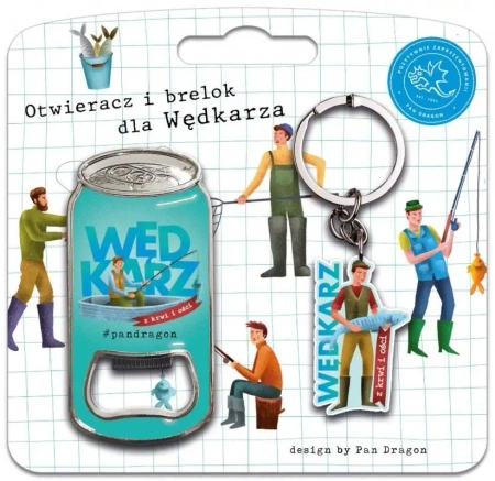 Zestaw brelok + otwieracz dla wędkarza - Pan Dragon