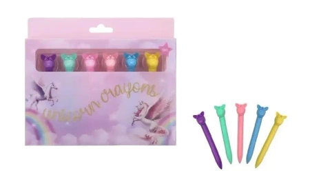 Kredki woskowe Unicorn 6 kolorów - MP Main Paper