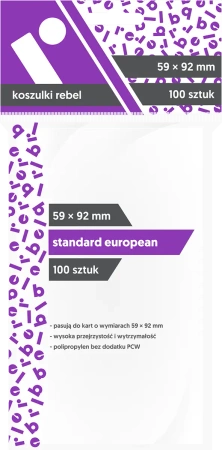 Koszulki na karty Rebel (59x92 mm) Light Aquila 100 sztuk