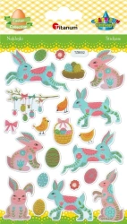 Naklejki wypukłe Wielkanoc 22szt - Titanum