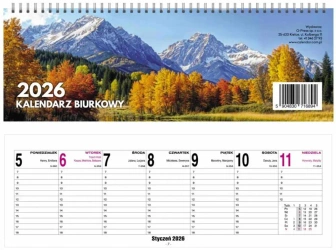 Kalendarz 2026 Biurkowy Tygodniowy 29x10cm - O-press