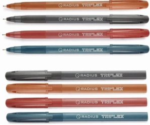 Długopis kulkowy Tri Flex 0,7mm niebieski (50szt) - Radius