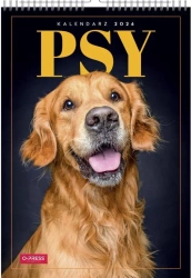 Kalendarz 2026 A3 Wieloplanszowy Psy - O-press
