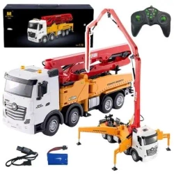 Ciężarówka RC żółta 1:18 - Leantoys