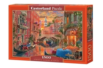 Puzzle 1500 Romantyczny wieczór w Wenecji CASTOR - Castorland
