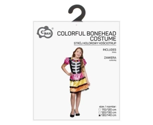 Strój dla dzieci Kolorowy Kościotrup 130/140cm - Godan