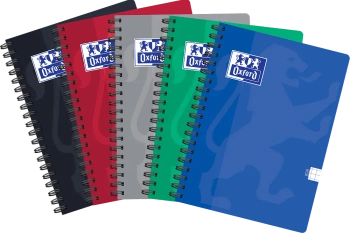 Kołozeszyt B5 80k kratka Oxford ESSE 1 szt. mix - Oxford art pap