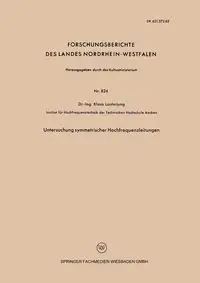 Untersuchung Symmetrischer Hochfrequenzleitungen - Lauterjung Klaus