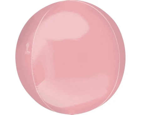 Balon foliowy kula pastelowa różowa 38x40cm - Godan