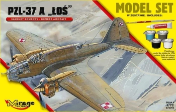 Samolot Bombowy PZL-37 A Łoś - Mirage Hobby