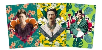 Zestaw 3 notatników MIDI Frida Kahlo - Flame Tree