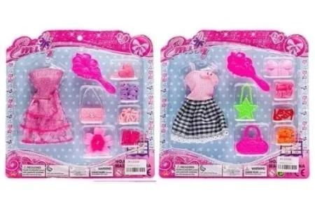 Sukienka z akcesoriami dla lalki 29cm MIX - ADAR