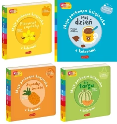 PAK 4x Moja pachnąca książeczka z kolorami pierwsze zapachy - Mr Iwi