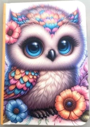 Notatnik ozdobny A7/48K gładki TW Sówka - Fresh