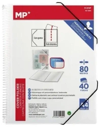Teczka na spirali A4 z 40 koszulkami z gumką - MP Main Paper