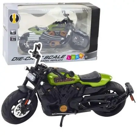 Motocykl Chopper z dźwiekiem i światłem 1:12 - Leantoys