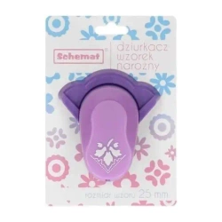 Dziurkacz ozdobny narożny 25mm liście MIX - Schemat