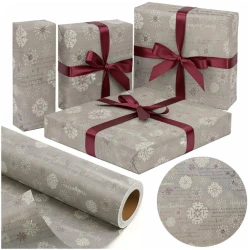 Papier śnieżynka Merry Christmas X-Strong 38cmx20m - PaperHit