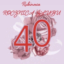 Karnet Swarovski kwadrat CL4410 Rocznica Ślubu 40 - Clear Creations