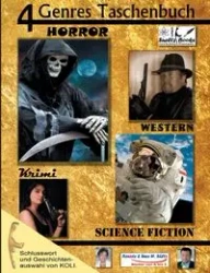 4 Genres Taschenbuch Krimi Sci-FI Horror Western - Sültz Uwe H.