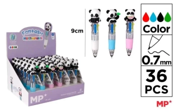 Długopis mini 4-kolorowy 0.7mm panda (36szt) - MP Main Paper