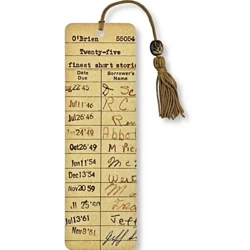 Zakładka do książki Karta biblioteczna Vintage - Peter Pauper Press