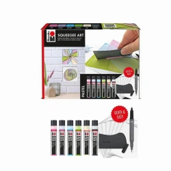 Zestaw artystyczny Acryl Color 6x25ml pastel - Marabu