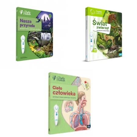 Pakiet: Czytaj z Albikiem. Ciało człowieka/ Świat Zwierząt/ Nasza Przyroda