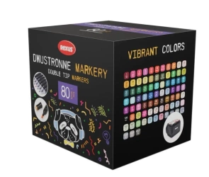 Marker dwustronny 80 kolorów - Beniamin