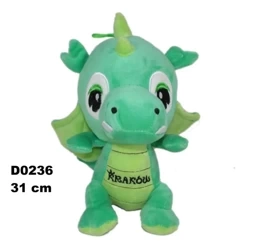 Smok "Kraków" ciemny zielony 31cm - Sun-Day