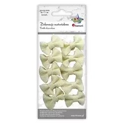 Kokardki jutowe samoprzylepne beżowe 33x25mm 10szt - Titanum