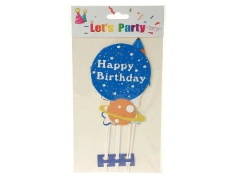Topper na tort kosmos 29x16cm - ADAR