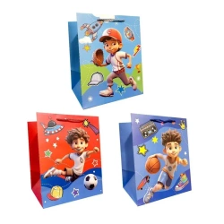 Torebka prezentowa dziecięca M szerokie dno mix - Ju-Piter