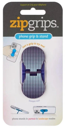 ZipGrip uchwyt na palce do telefonu Niebieskie kr - Thinking Gifts