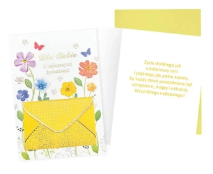 Karnet B6 Urodziny (damskie, kwiaty) - kukartka