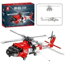 Klocki konstrukcyjne helikopter ratunkowy 1137el - Leantoys