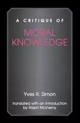 A Critique of Moral Knowledge - Simon Yves R.