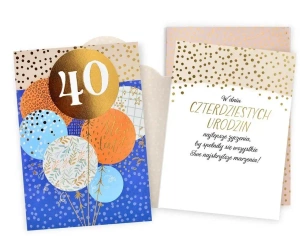 Karnet Urodziny 40 - Kukartka