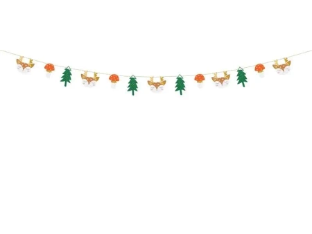 Girlanda papierowa Las mix 1.7m - PartyDeco