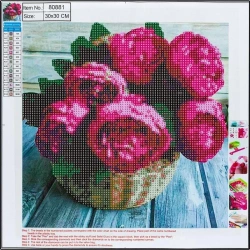 Diamentowa mozaika 5D - Flower basket 30x30 80881 - Centrum
