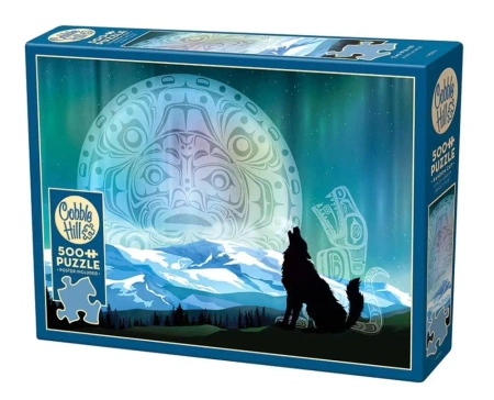 Puzzle 500 Samotny wilk G3 - Cobble Hill