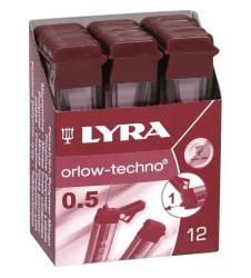 Wkłady grafitowe B 0,5mm (12szt) - Lyra