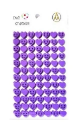 Stiker z elementami z pianki fioletowy - Galeria Hobby