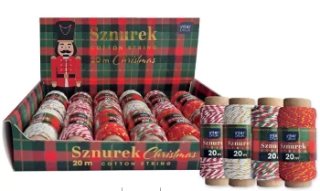 Sznurek Dekor 20m Christmas Mix Int pudełko A 12
