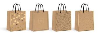 Torebka średnia Kraft Gold - INTERDRUK